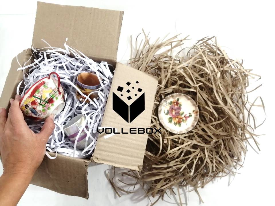 viruta de papel blanco vollebox