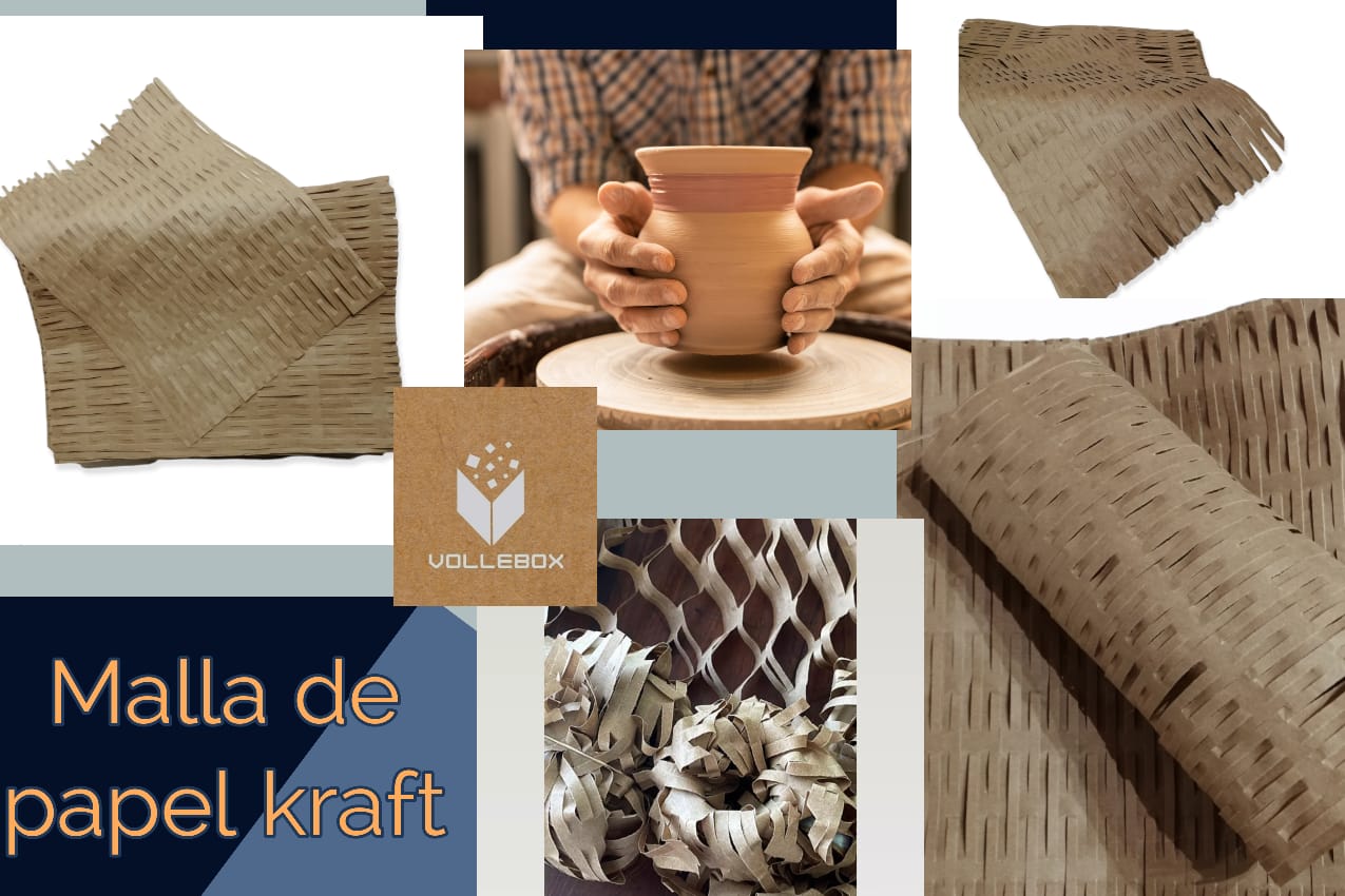 Malla de papel kraft