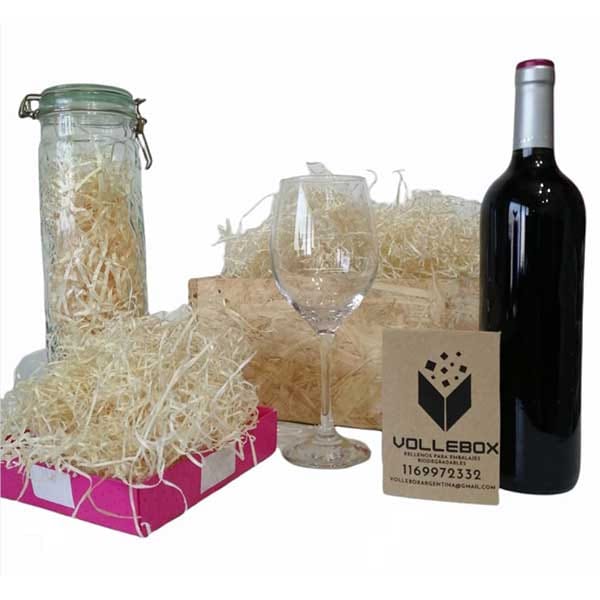 viruta de madera natural vollbox
